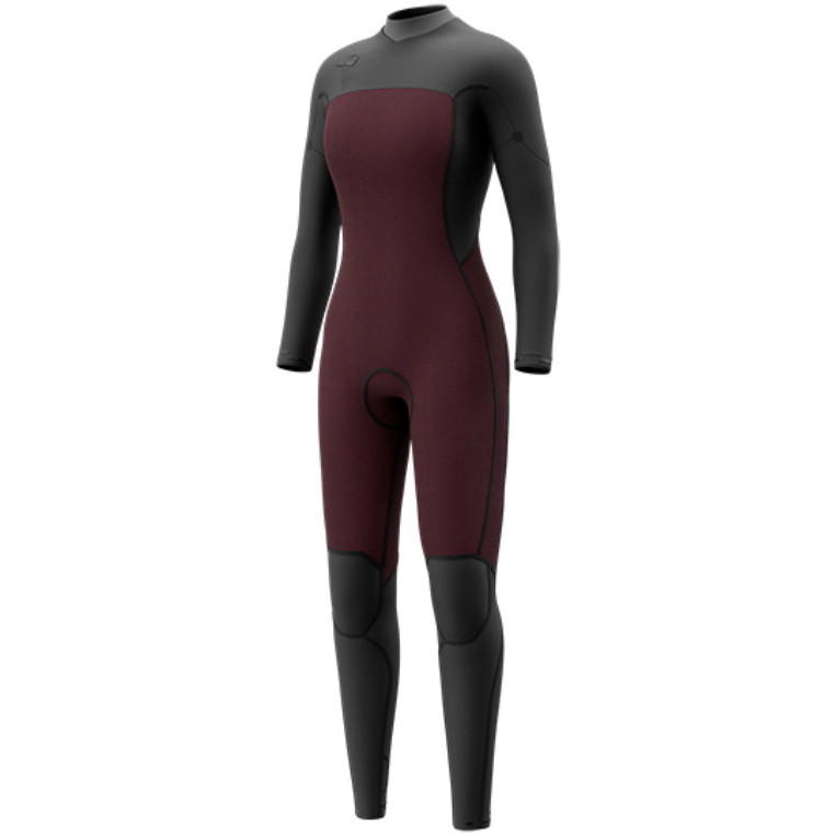 2026 Mystic Womens Haven 4/3mm Double Chest Zip Wetsuit 35000.270046 - Iris Blue